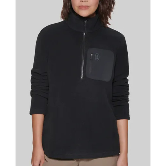 G.H. Bass Jackets & Blazers - G.H. Bass Outdoor Women’s HIGHLINE TRAIL Black FLEECE JACKET Medium NEW